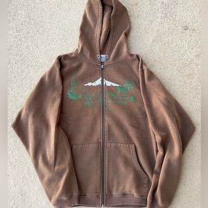 Vintage Dakine Brown Zip Up Hoodie